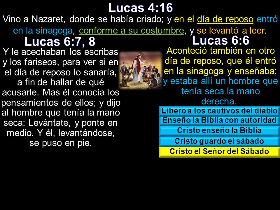 Lucas 4:16 Vino a Nazaret, donde se había criado; y en el día de reposo entró en la sinagoga, conforme a su costumbre, y se levantó a leer.