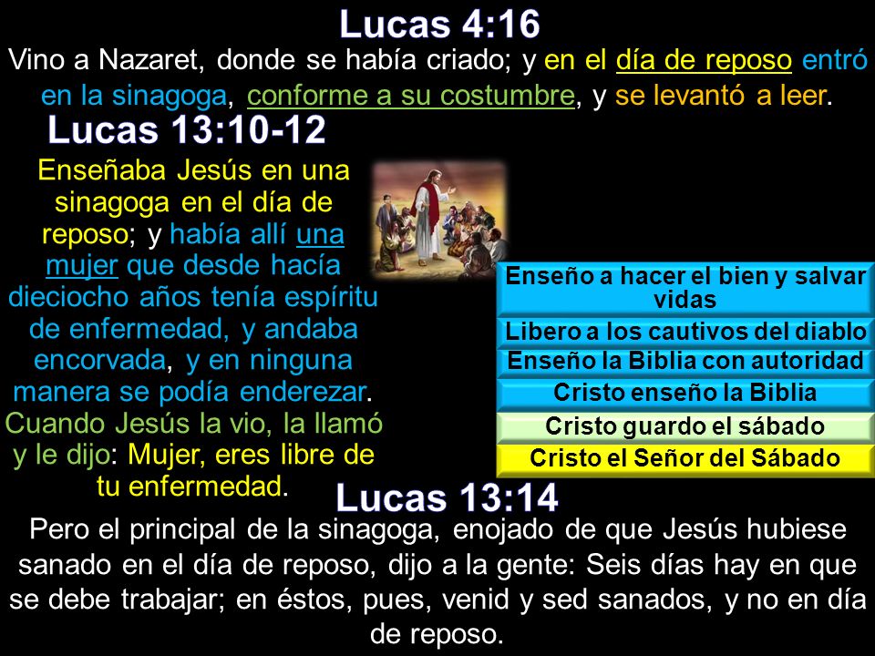 Lucas 4:16 Vino a Nazaret, donde se había criado; y en el día de reposo entró en la sinagoga, conforme a su costumbre, y se levantó a leer.