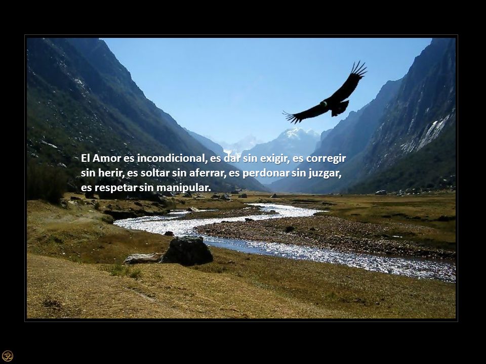 El Amor es incondicional, es dar sin exigir, es corregir sin herir, es soltar sin aferrar, es perdonar sin juzgar, es respetar sin manipular.