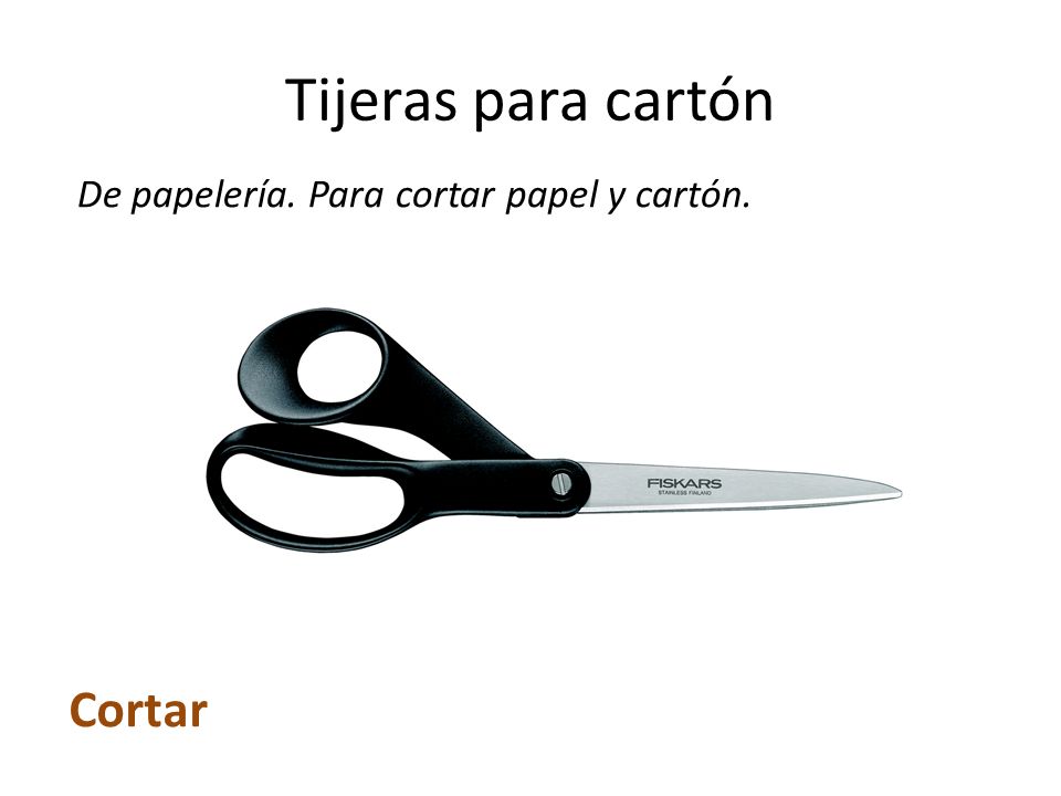 Tijeras para cartón De papelería. Para cortar papel y cartón. Cortar
