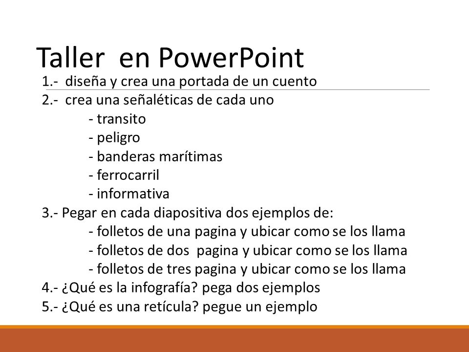 Taller en PowerPoint 1.- diseña y crea una portada de un cuento