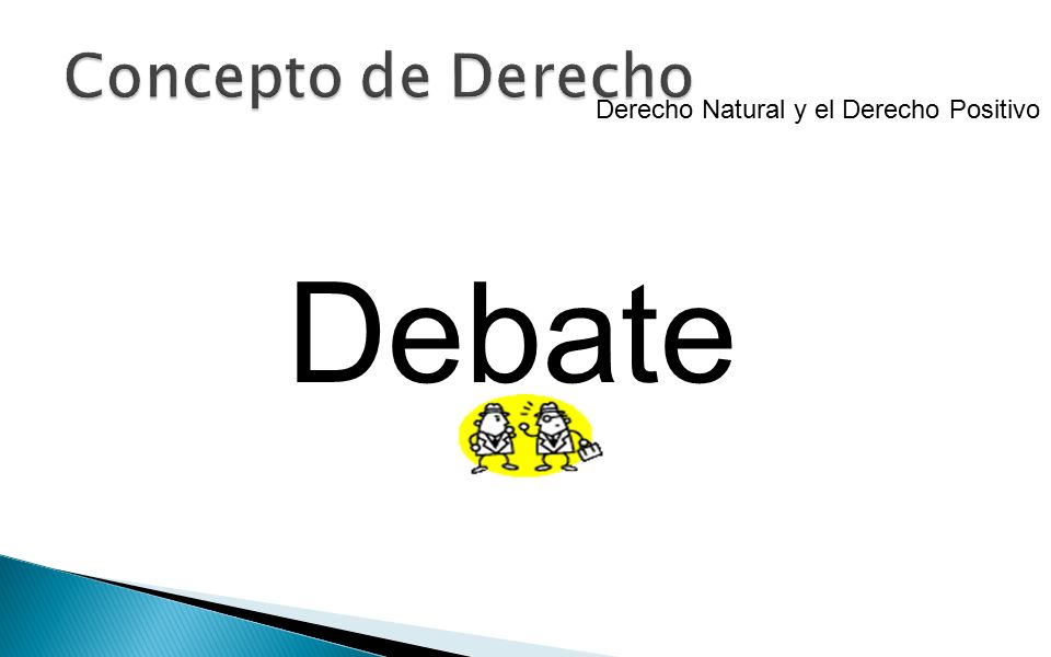 Concepto de Derecho Derecho Natural y el Derecho Positivo Debate