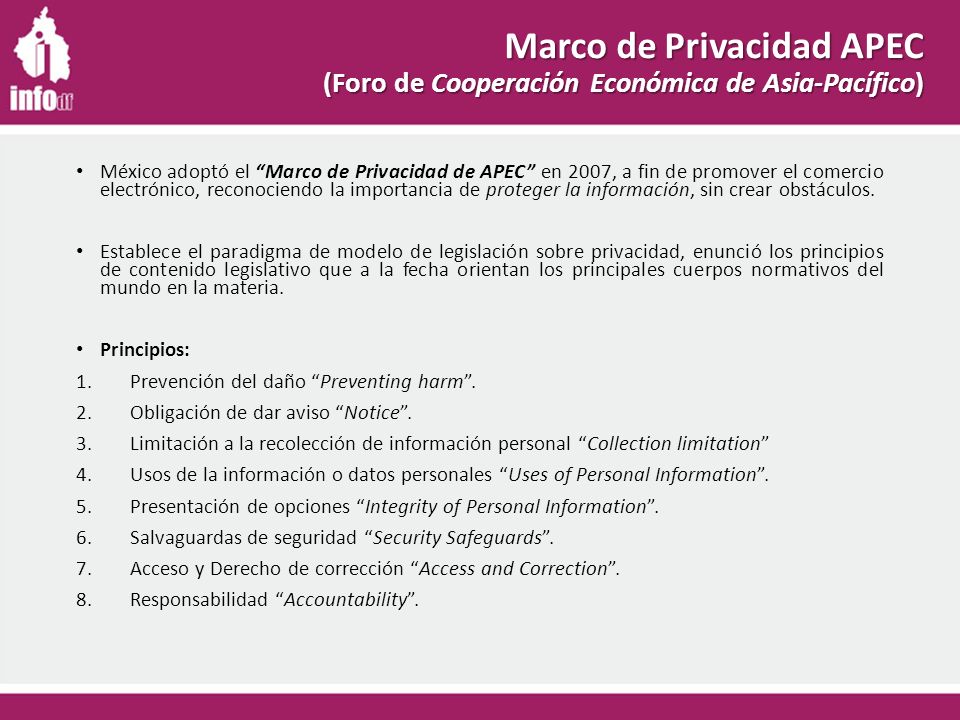 Marco de Privacidad APEC (Foro de Cooperación Económica de Asia-Pacífico)