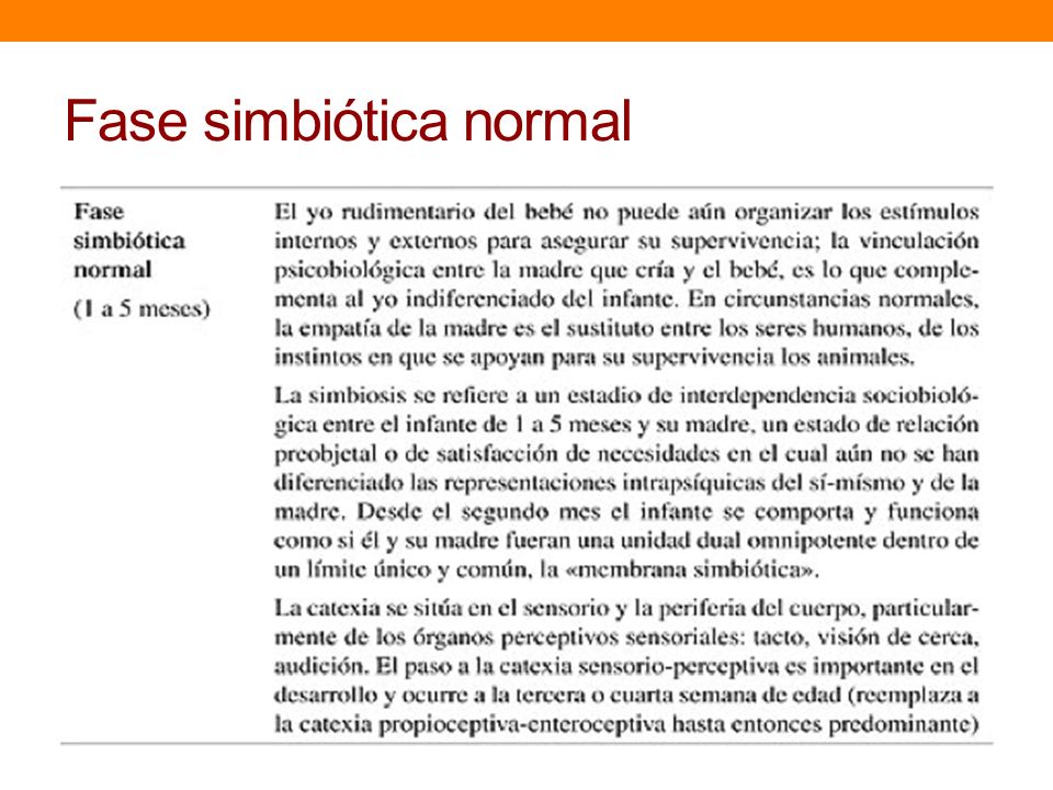 Fase simbiótica normal