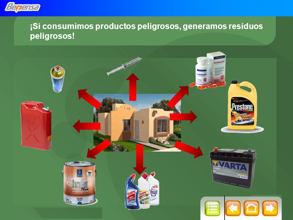 ¡Si consumimos productos peligrosos, generamos residuos peligrosos!