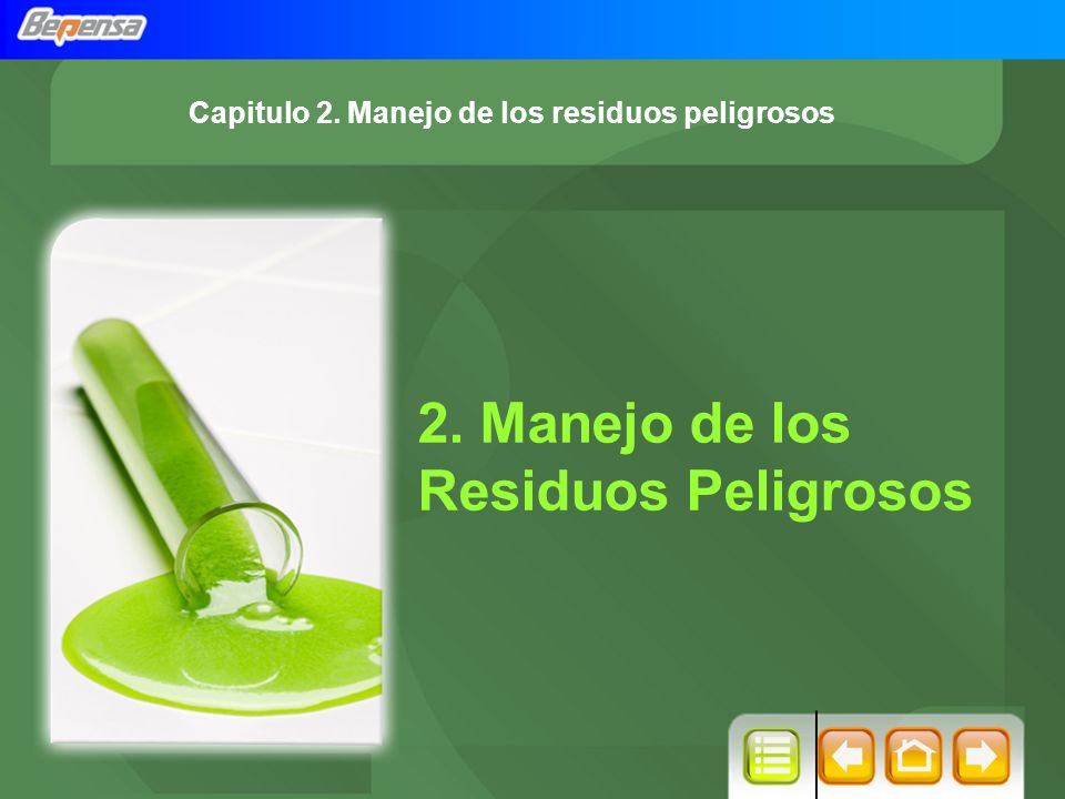 Capitulo 2. Manejo de los residuos peligrosos