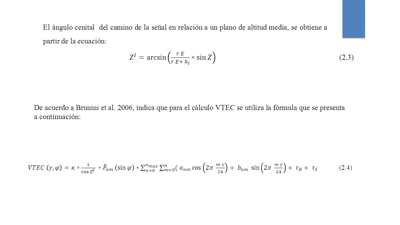 𝑍 𝐼 = arcsin 𝑟 𝐸 𝑟 𝐸+ ℎ 𝐼 ∗ sin 𝑍 (2.3)