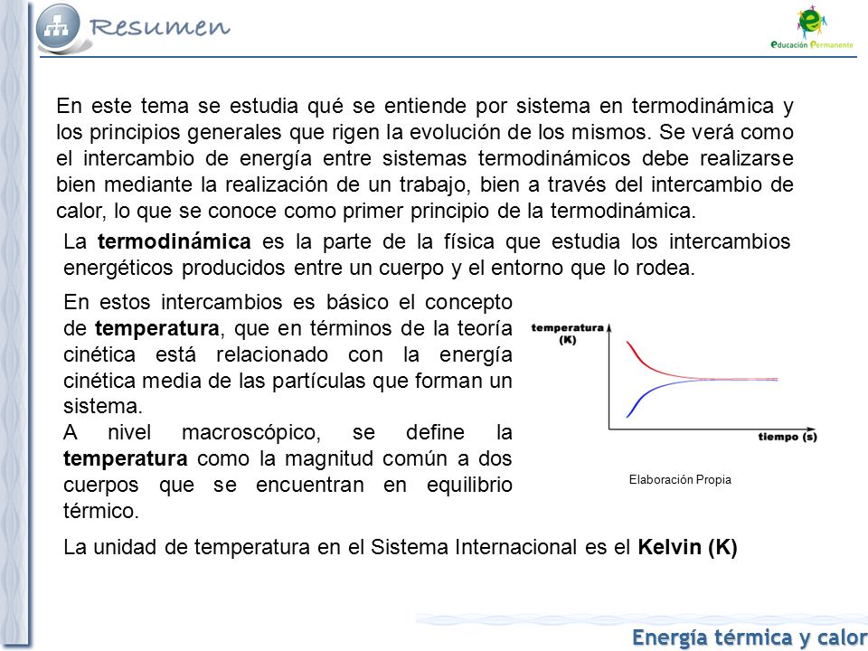 La unidad de temperatura en el Sistema Internacional es el Kelvin (K)
