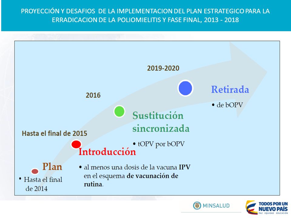 PROYECCIÓN Y DESAFIOS DE LA IMPLEMENTACION DEL PLAN ESTRATEGICO PARA LA ERRADICACION DE LA POLIOMIELITIS Y FASE FINAL,