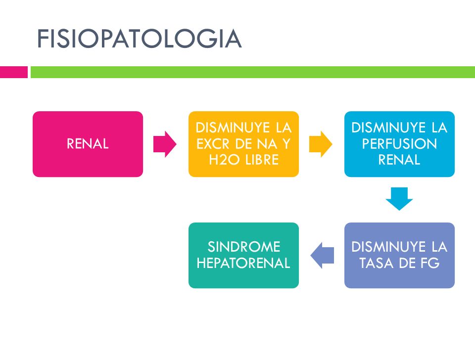 FISIOPATOLOGIA RENAL DISMINUYE LA EXCR DE NA Y H2O LIBRE