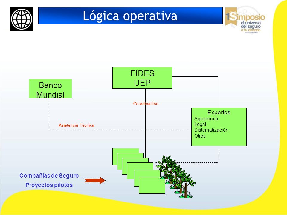 Lógica operativa FIDES UEP Banco Mundial Expertos Compañías de Seguro
