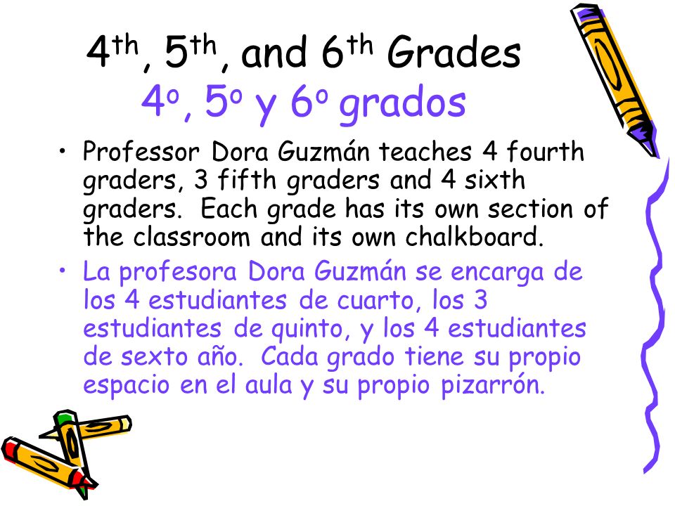 4th, 5th, and 6th Grades 4o, 5o y 6o grados