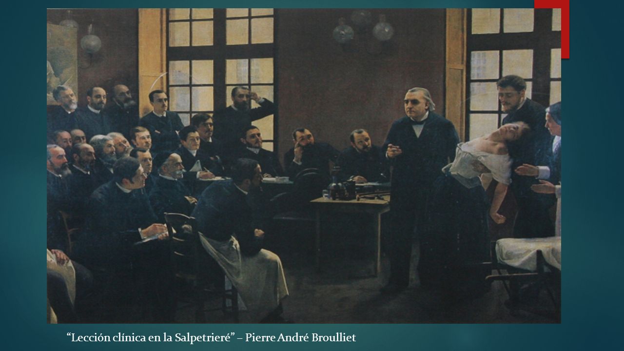 Lección clínica en la Salpetrieré – Pierre André Broulliet