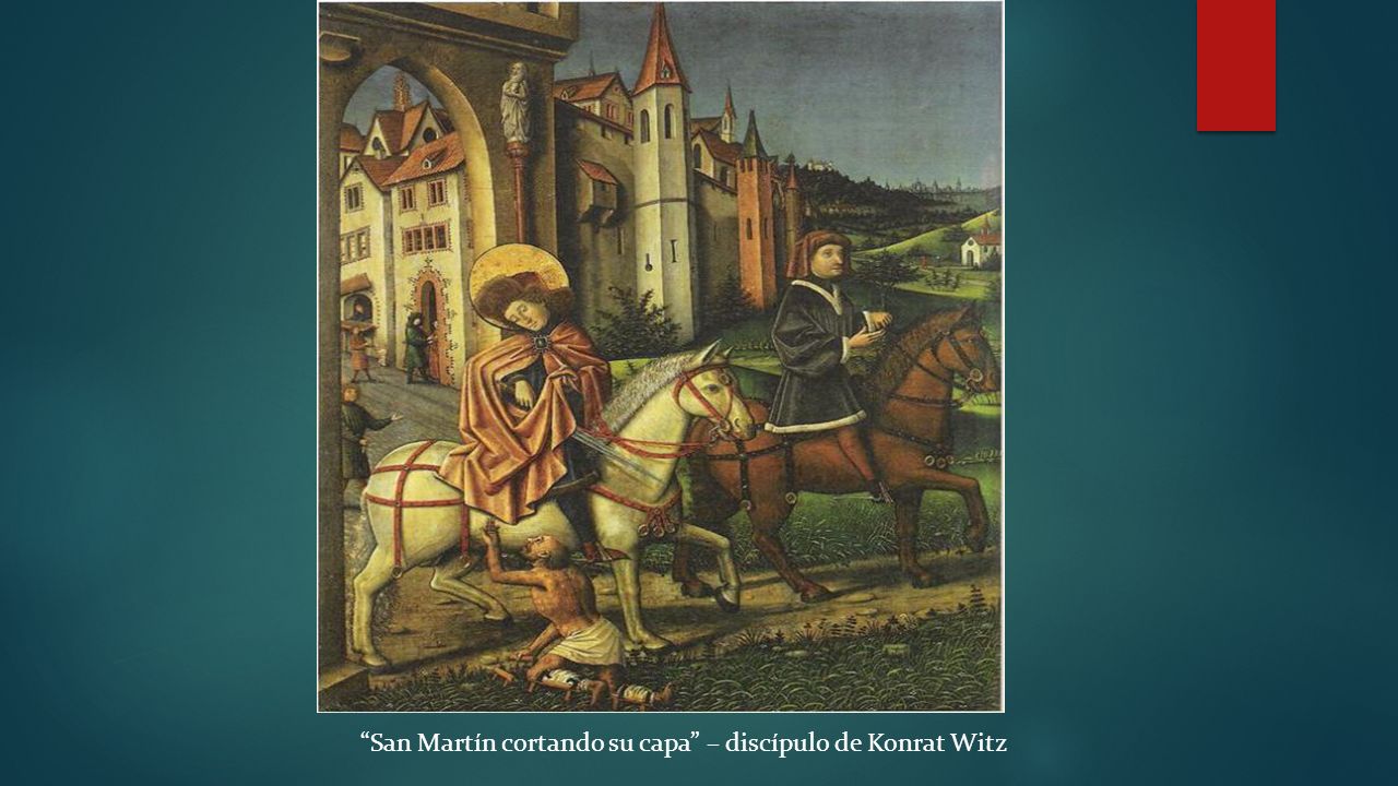 San Martín cortando su capa – discípulo de Konrat Witz