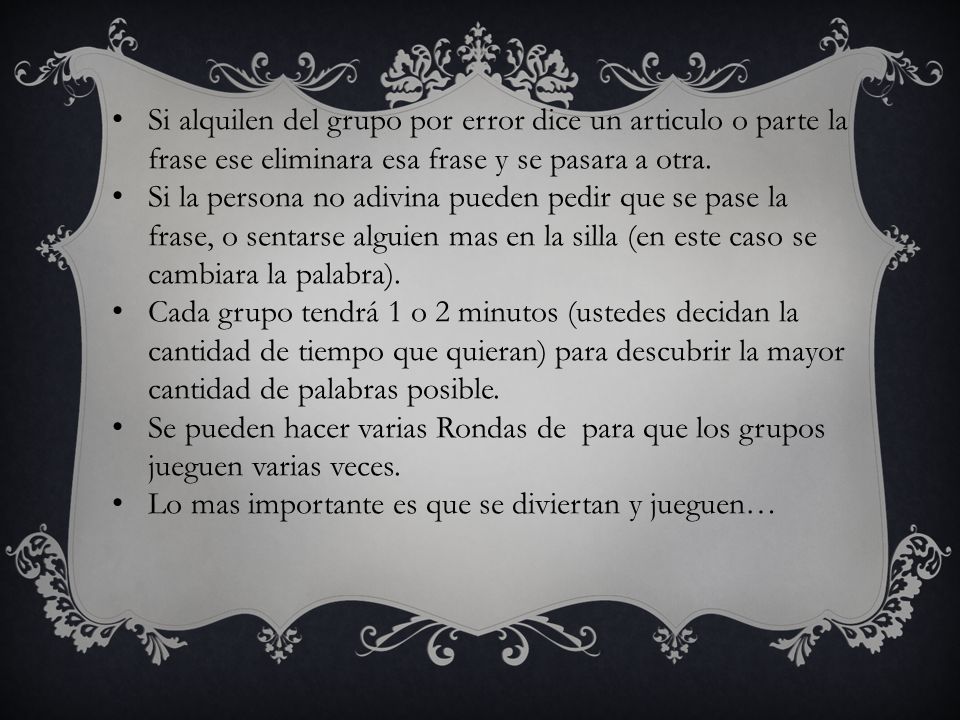 Si alquilen del grupo por error dice un articulo o parte la frase ese eliminara esa frase y se pasara a otra.