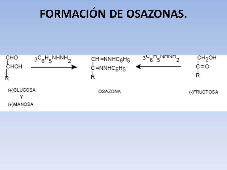 FORMACIÓN DE OSAZONAS.