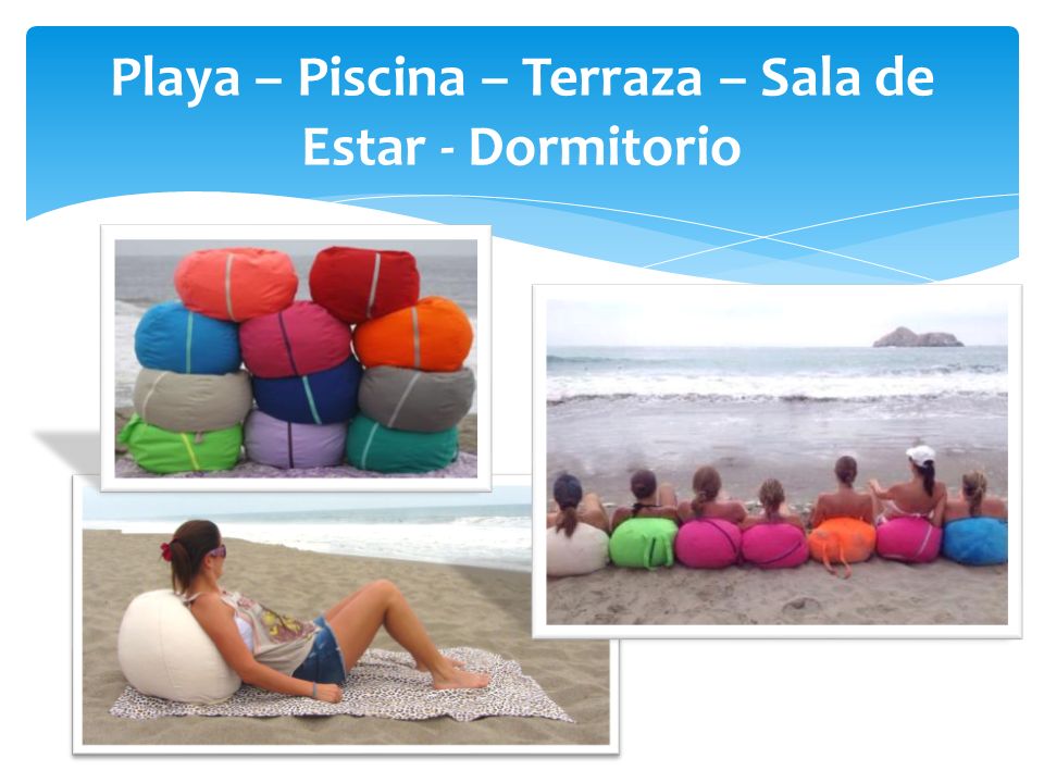 Playa – Piscina – Terraza – Sala de Estar - Dormitorio