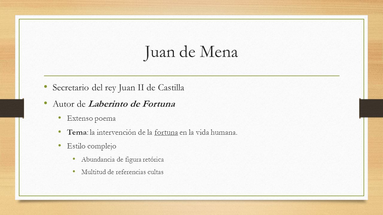 Juan de Mena Secretario del rey Juan II de Castilla