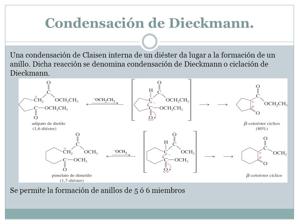 Condensación de Dieckmann.