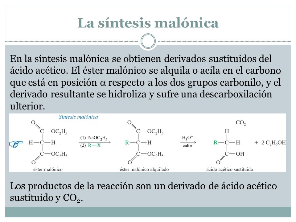 La síntesis malónica