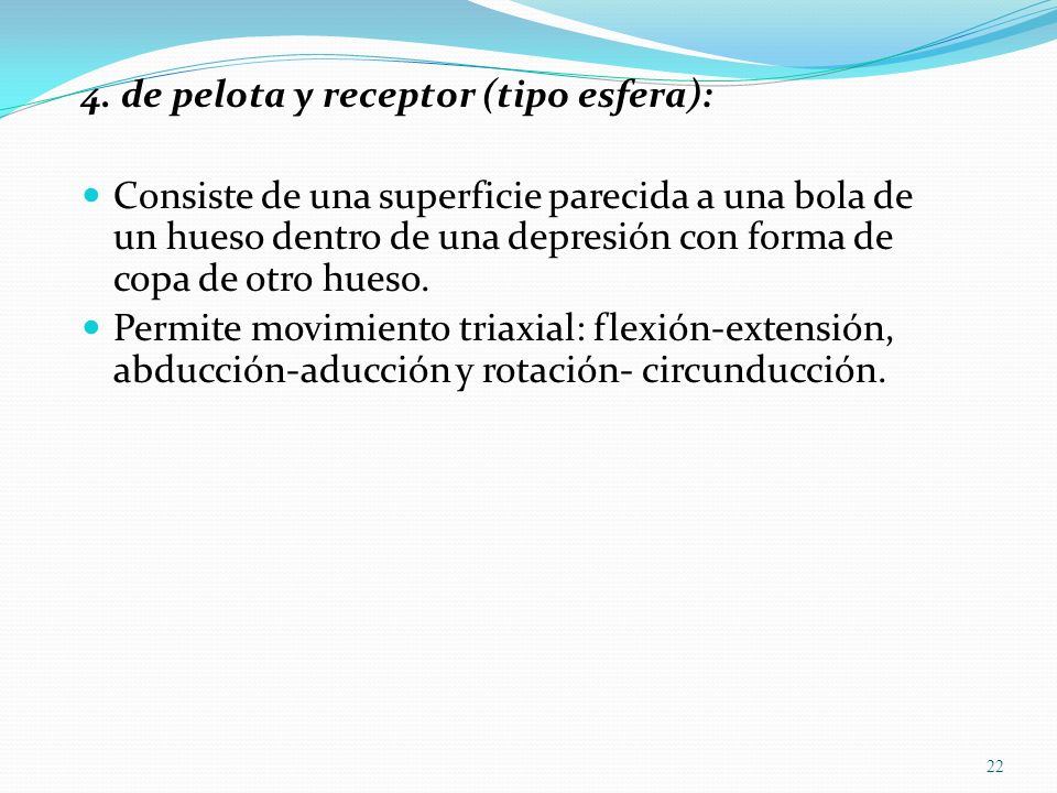 4. de pelota y receptor (tipo esfera):