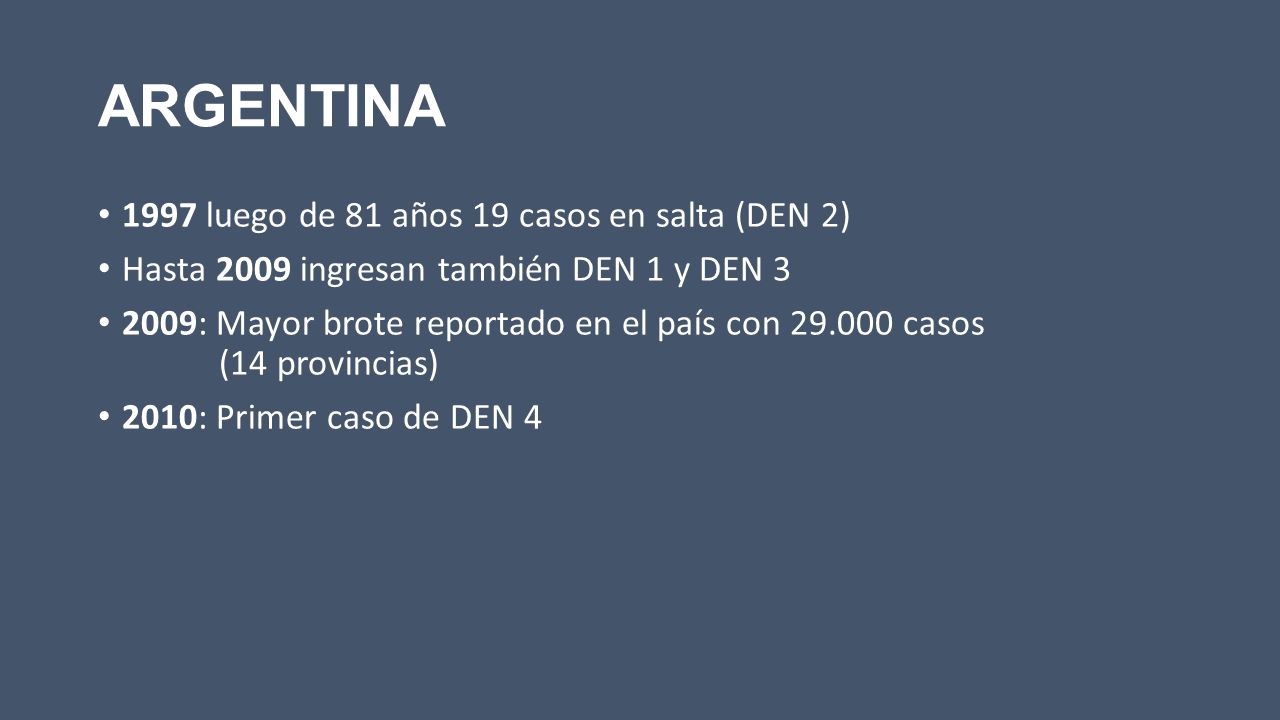 ARGENTINA 1997 luego de 81 años 19 casos en salta (DEN 2)