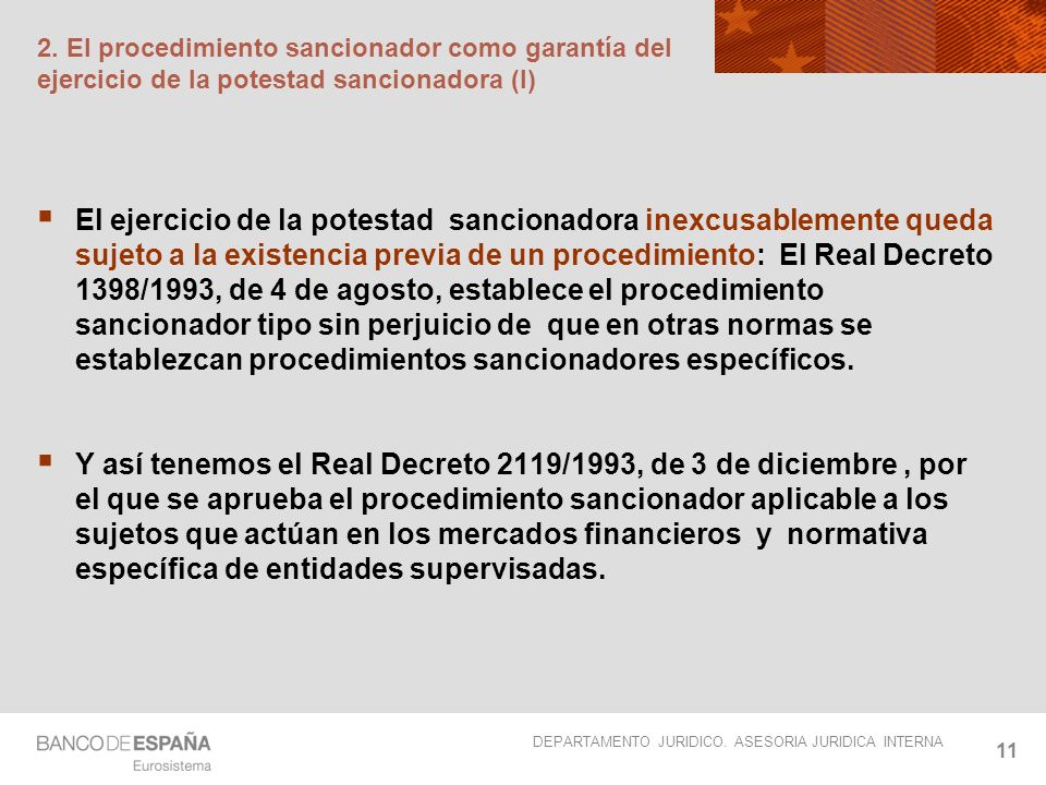 2. El procedimiento sancionador como garantía del ejercicio de la potestad sancionadora (I)