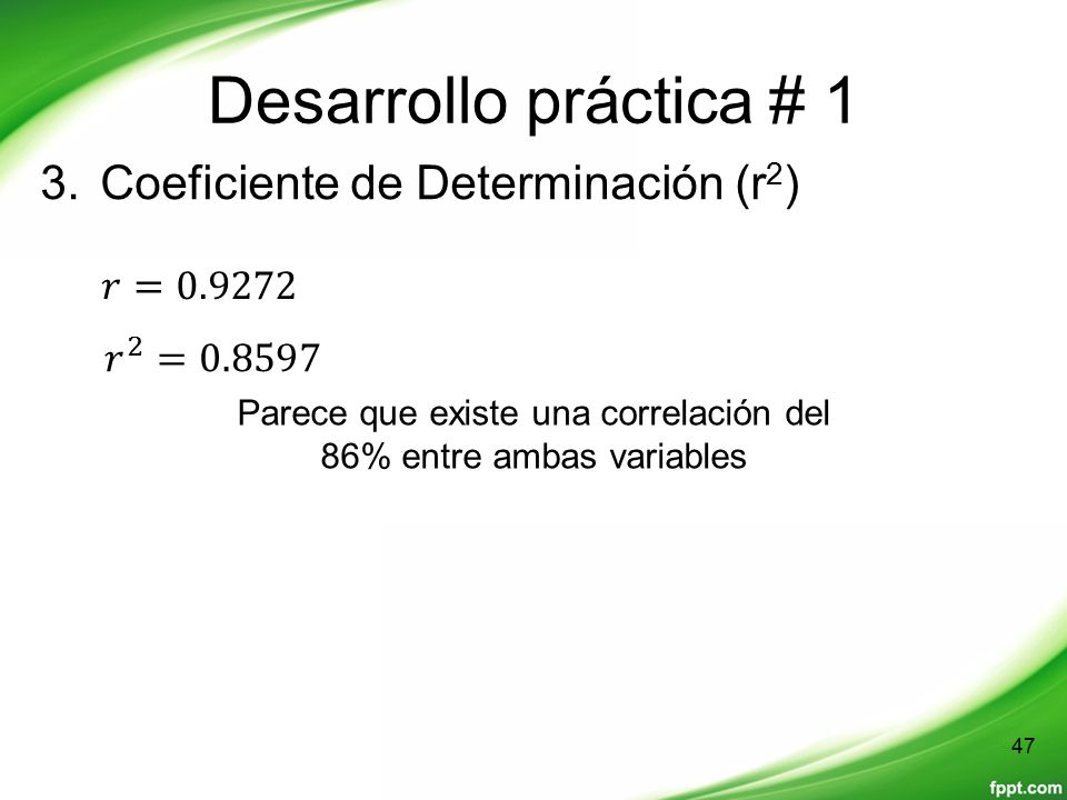 Parece que existe una correlación del 86% entre ambas variables