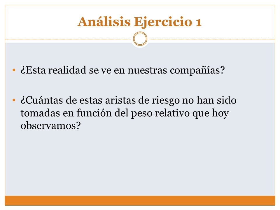 Análisis Ejercicio 1 ¿Esta realidad se ve en nuestras compañías