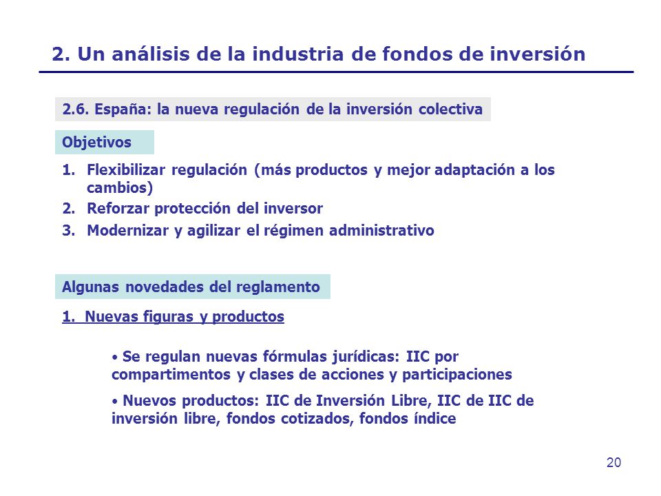2. Un análisis de la industria de fondos de inversión