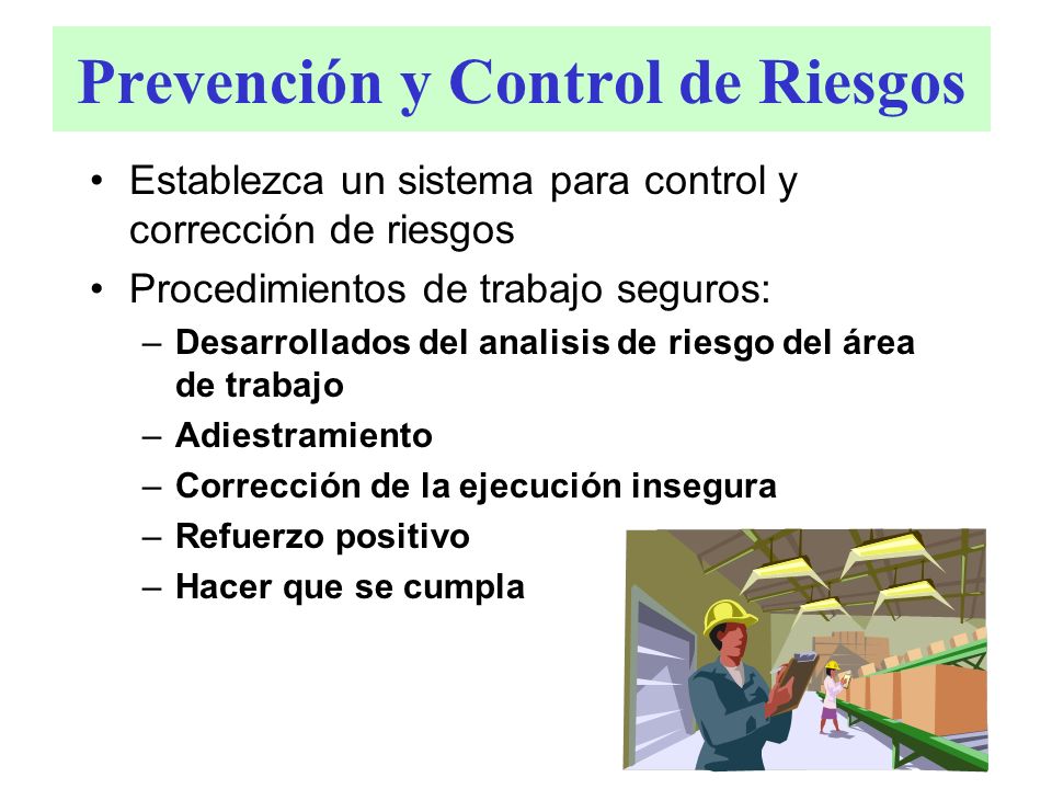 Prevención y Control de Riesgos