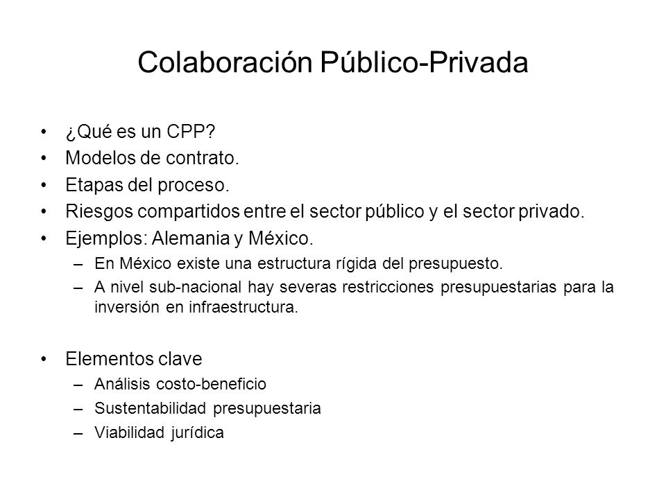 Colaboración Público-Privada
