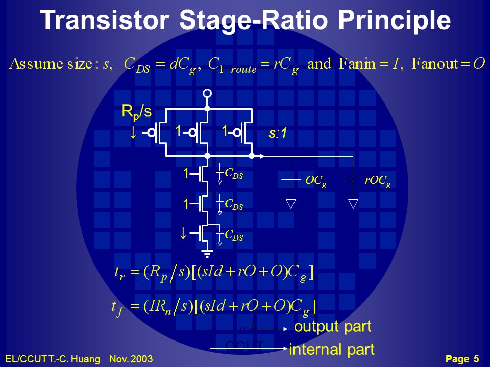Transistor Stage-Ratio Principle