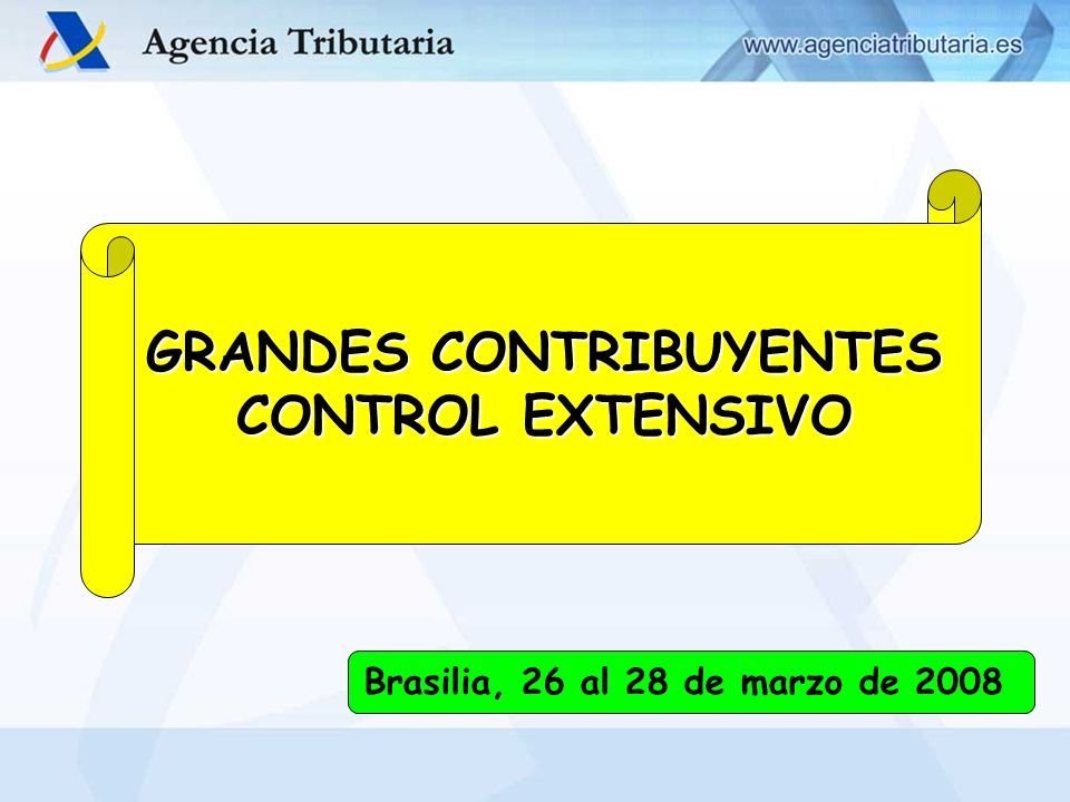 GRANDES CONTRIBUYENTES CONTROL EXTENSIVO