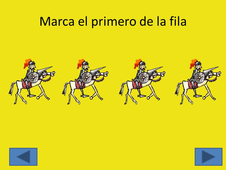 Marca el primero de la fila