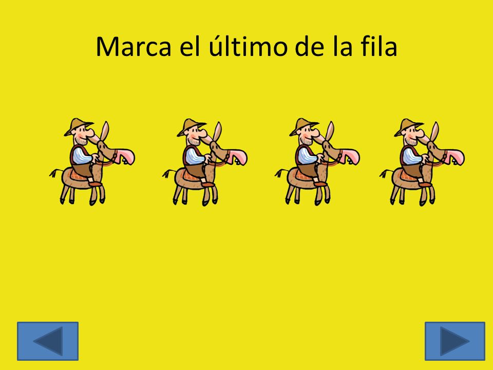 Marca el último de la fila