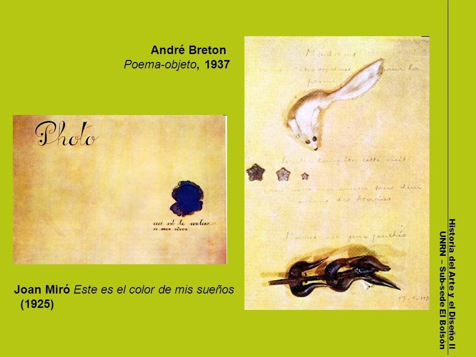 Joan Miró Este es el color de mis sueños (1925)