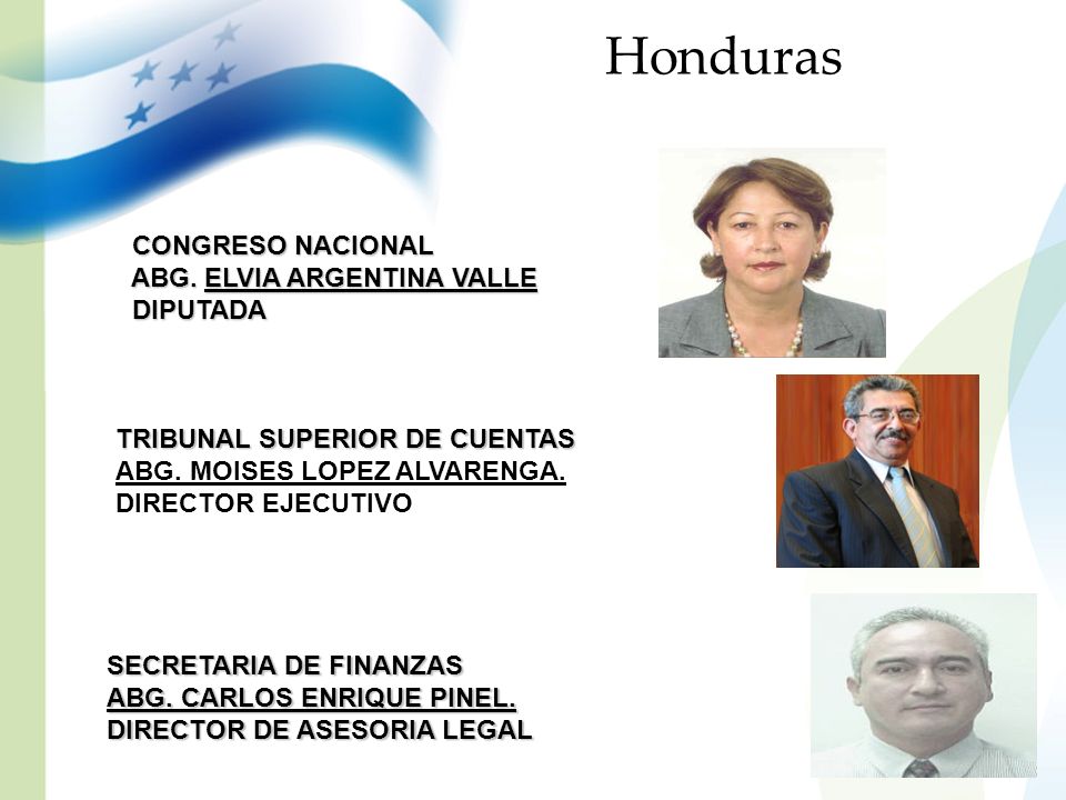 Honduras CONGRESO NACIONAL ABG. ELVIA ARGENTINA VALLE DIPUTADA