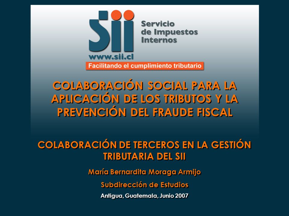 COLABORACIÓN SOCIAL PARA LA APLICACIÓN DE LOS TRIBUTOS Y LA PREVENCIÓN DEL FRAUDE FISCAL