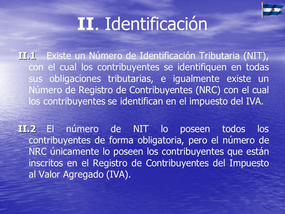 II. Identificación