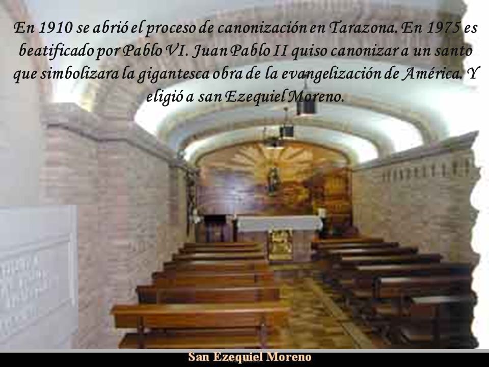 En 1910 se abrió el proceso de canonización en Tarazona