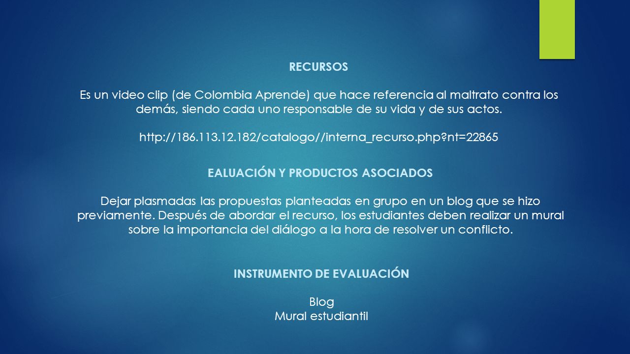 EALUACIÓN Y PRODUCTOS ASOCIADOS INSTRUMENTO DE EVALUACIÓN