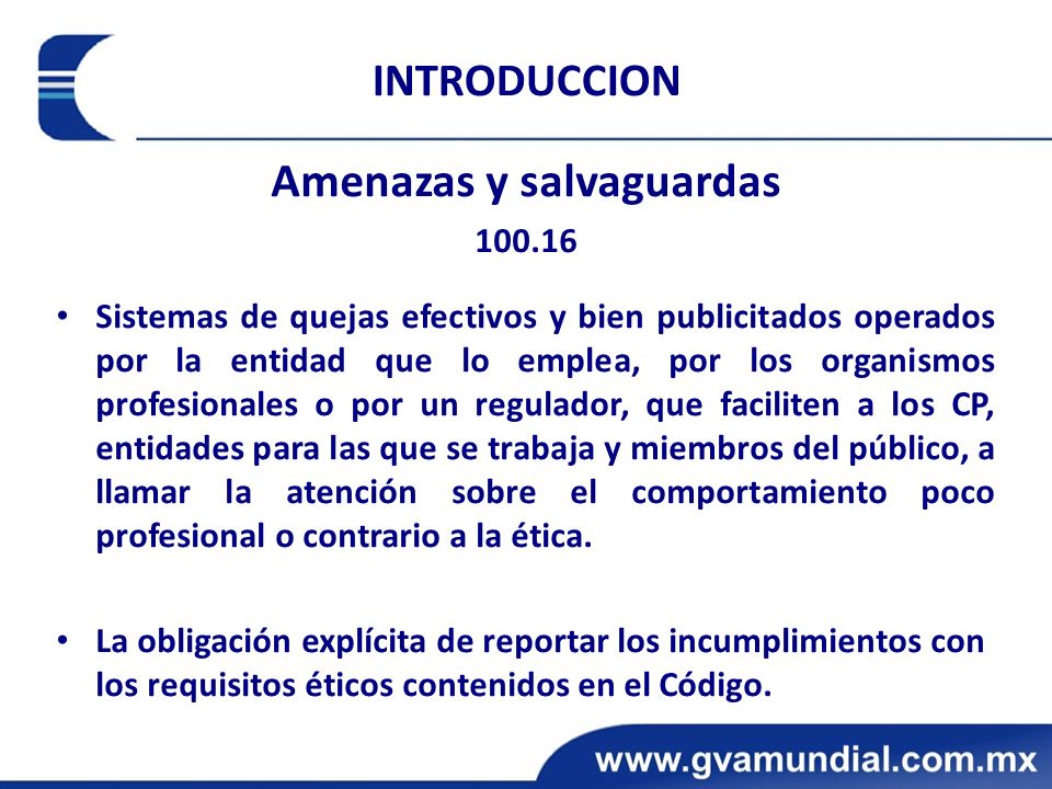 Amenazas y salvaguardas