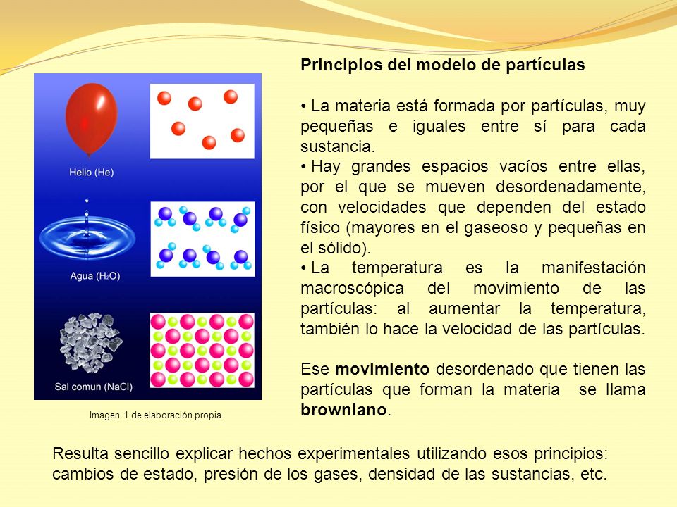 Tema 1. Un modelo para la materia - ppt descargar