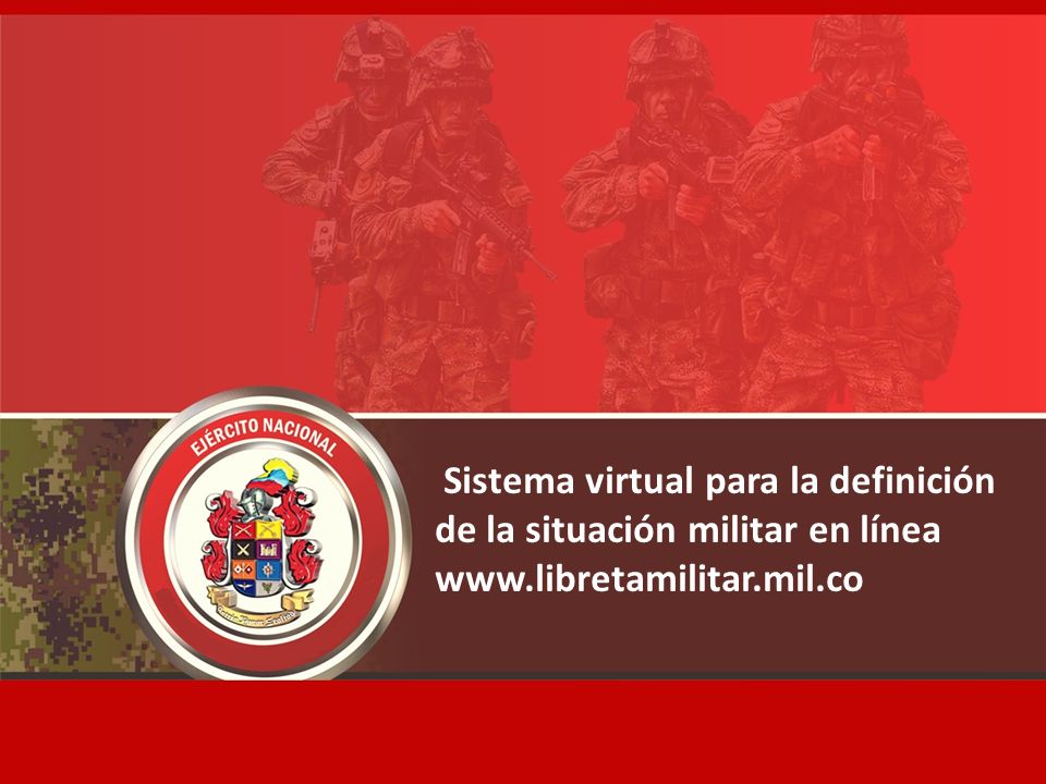 Sistema virtual para la definición de la situación militar en línea