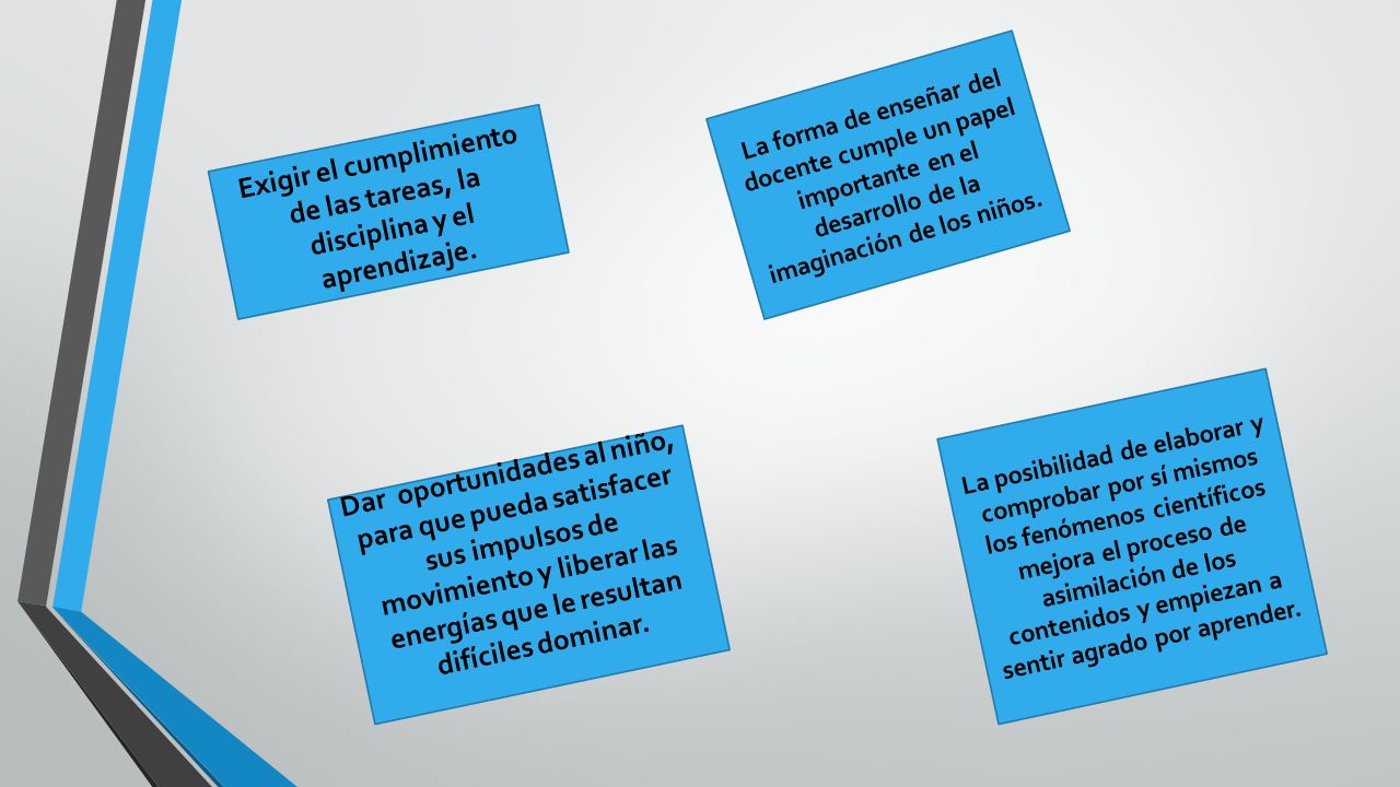 Exigir el cumplimiento de las tareas, la disciplina y el aprendizaje.