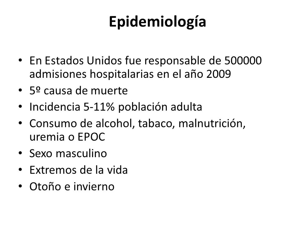Epidemiología En Estados Unidos fue responsable de admisiones hospitalarias en el año º causa de muerte.