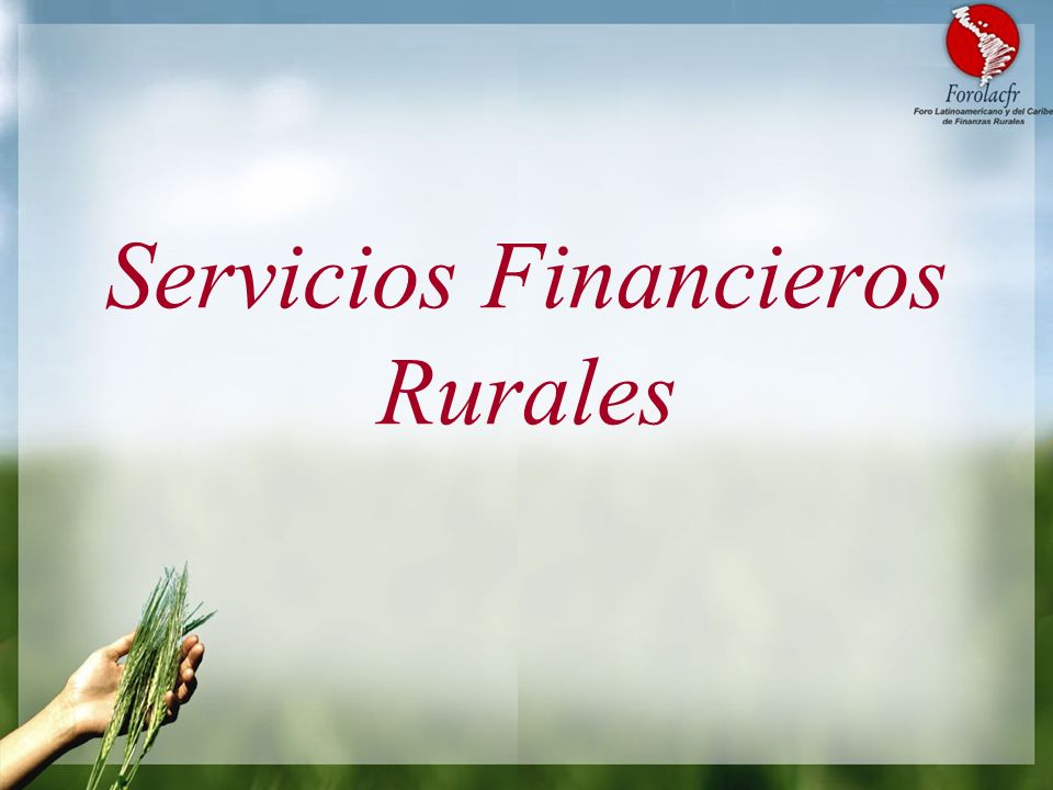 Servicios Financieros Rurales