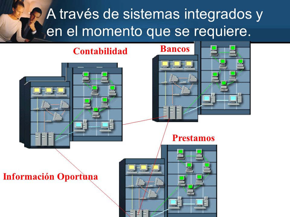 A través de sistemas integrados y en el momento que se requiere.