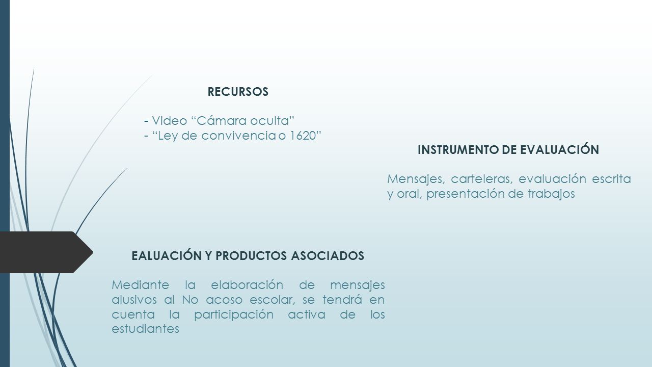 INSTRUMENTO DE EVALUACIÓN EALUACIÓN Y PRODUCTOS ASOCIADOS